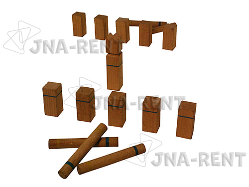 Afbeelding houten teamspel Kubb