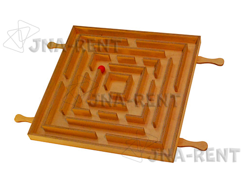 Afbeelding houten volksspel Labyrint